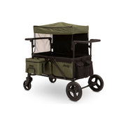 Delta Children 60003-2182 Jeep Deluxe Wrangler Stroller Wagon with Cooler Bag and Parent Organizer Black Green