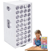 Gtouse 72 Slots Rotating Paint Rack
