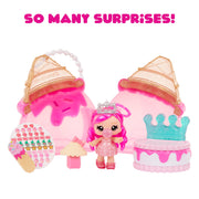 MGA Entertainment Yummiland Beauty Bag Playset with Exclusive Bianca Bubbglegum Doll, Real Nail Polish, Ice Cream Cone Carrying Case, Nail Stickers, Nail File, and Toe Separators
