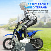 Easoger EM-ED01 36V Kids Electric Dirt Bike, Black, Blue
