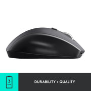 Logitech M705 Marathon Wireless Mouse Black 1000 DPI 5 Programmable Buttons