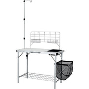 Ozark Trail TA-544 Camping Table, Silver, 39 L in x 19.7 W in x 76 H in