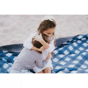 Little Unicorn UB2400 5' x 10' Outdoor Blanket, Navy Plaid