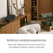 Bowers & Wilkins Zeppelin Pro Edition Wireless Speaker, 240W, 5 Drivers Including Subwoofer, Titanium Dome Tweeters, Space Grey