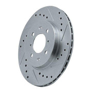 Power Stop AR8571XR Drilled and Slotted Rear Brake Rotor, Gold Zinc Dichromate Finish, Cast Iron, Vehicle Specific Fit for 1999-2004 Ford F-250