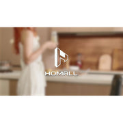 Homall Bar Stools Set of 2, Modern PU Leather, Hydraulic Height Adjustable, Square Seat, Swivel, Black, 02500