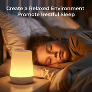 Momcozy Baby Sound Machine with Night Light, 34 Soothing Sounds, Adjustable Brightness, Rechargeable, Blue, WN002-WH00BA