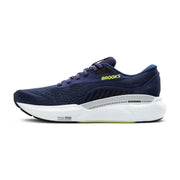 Brooks Adrenaline GTS 24 Men's Athletic Running Shoe, GuideRails Support, Peacoat Black Sharp Green, Size 12 Medium, 110437-423