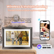 Bgift BG-J001 10.1 inch Digital Picture Frame, WiFi Touch Screen with 32GB Storage