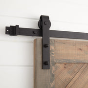 FL HARDWARE HBD5000X60BK BARNDOOR HRDW 60IN BENT STRAP BLACK