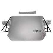 Bimini Bay Outfitters SolarGuard Plus Windshield Sun Shade, XL, Reflective Silver, 68in x 41in, Exterior-Mounted, Universal Fit, 53884