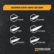 Work Sharp Wsktnrks Rolling Knife Sharpener- 4 Sharpening Angles - For All Kitchen Knife Sets