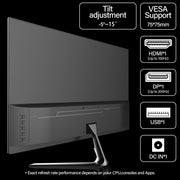 Gawfolk GF240A 24.5 Inch Gaming Monitor, 200Hz Refresh Rate, 1ms Response, Full HD 1080p IPS, White
