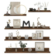 Giftgarden GDF-BJMZ230641 36 Inch Large Floating Shelves for Wall Set of 5, Brown