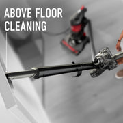 Hoover Rewind Pet Bagless Upright Vacuum Cleaner, Automatic Cord Rewind, Turbo Tool for Pet Hair, Multi-Surface Cleaning, Gray and Red, UH77410V