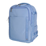 BTL 18-Inch Nylon Travel Backpack with 15-Inch Laptop Sleeve, RFID Security Pocket, Blue Shadow