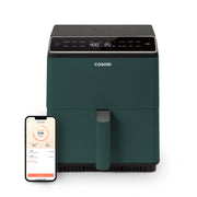 COSORI CAF-P583S-GUSW Dual Blaze 6.8qt Smart Air Fryer - Green with Ceramic Coating