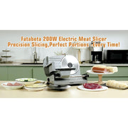 Fatabeta 200W Electric Meat Slicer for Home