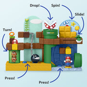Fisher-Price Little People My Mario Adventure Toddler Toy Playset with Interactive Music and 2 Figures, Multicolor, JHG61