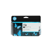 HP 738 Black DesignJet Ink Cartridge, 130 ml, Monochrome Ink for Wide Format Printers, 498N4A