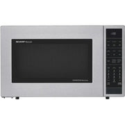 Sharp SMC1585KS 1.5 cu. ft. Countertop Microwave Oven with 900 Watts, Stainless Steel