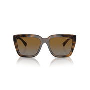 Vogue Eyewear VO5575SB Sunglasses, Butterfly Nylon Frame, Gradient Brown Polarized Lenses, Dark Havana and Light Brown, 55 mm