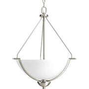 Progress Lighting P3912-09 Bravo Collection 3-Light Foyer Pendant, Brushed Nickel