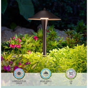 Leonlite 6 Pack Smart LED Landscape Lights, Dimmable Low Voltage Pathway Lights with APP Control