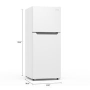 Frigidaire EFR1033-WHITE Top Mount Refrigerator, 10 Cu. Ft. Frost-Free, White
