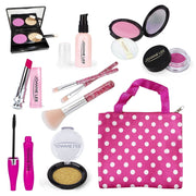 Rirool RIROOL-HOUSE2 Play Kit for Girls Vanity Set and Pretend Makeup Case - Perfect Gift for Toddlers and Kids - Pink - Ages 3-8