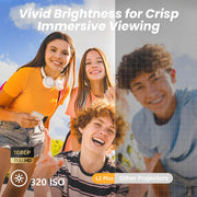 Yaber L2 Plus Home Cinema Projector, Native 1080P Full HD with 4K Support, Dual 8W JBL Speakers with Dolby Audio, Ultra-Fast WiFi 6 & Bluetooth, Auto Focus and Keystone Correction, Cream