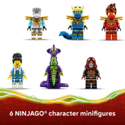 LEGO Ninjago Ninja Vehicle Tree House Battle Building Set, 642 Pieces, 3-Story Tree House with Workshop, Tearoom, Terrace, Swinging Vine Rope, Trap, Rotating Bridge, Stud Shooter, 6 Minifigures, Motorcycle and Helicopter, 6585676