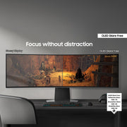 Samsung Odyssey OLED G9 Curved 49-Inch Dual QHD 240Hz 0.03ms Gaming Monitor, Glare Free, FreeSync Premium Pro, G-Sync Compatible, Silver