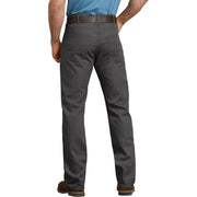 Dickies FLEX Regular Fit Straight Leg Tough Max Duck 5-Pocket Pants for Men - Stonewashed Slate - 36x32