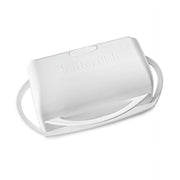 Better Dish Butter Dish with Flip-Top Lid and Toaster Tongs Bundle, White, BPA-Free Plastic