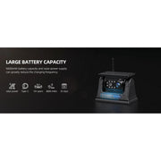 eRapta WRMATYX5 Magnetic Solar Wireless Backup Camera 5'' Monitor HD 1080P Waterproof No Drilling 1 Min DIY Installation X5