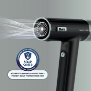 Shark SpeedStyle Professional Lightweight Ionic Hair Dryer, High-Velocity 100 mph, Intelligent Heat Regulation, Spearmint Green, 1800W, HD701GN