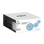 Feit Electric SL16-4/BALL/AG Smart Starlight Sphere String Lights, 16ft, 4 Color Changing LED Spheres, App & Remote Control, Weatherproof
