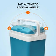 AstroAI 2TVHVS86ZNB4 Electric Cooler 24 Liter Thermoelectric Portable Refrigerator Blue-Green 12V