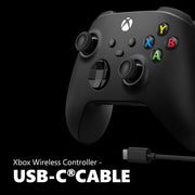 Microsoft EP2-29943 iXbox Wireless Gaming Controller + USB-C Cable (2025)  Carbon Black  Play on Xbox, Windows, Android, iOS, FireTV Sticks, Smart TVs, VR Headsets