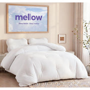 Mellow Comforter Full/Queen, Double-Stuffed Marshmallow Loft, All-Season Temperature-Balancing, White