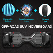 MAGIC HOVER HG2-Black Warrior Off-Road Hoverboard, Black, 8.5
