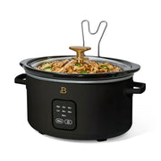 Beautiful 19622 4Qt Slow Cooker with Touch-Activated Display, Black Sesame by Drew Barrymore