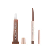 Profusion Cosmetics Lip Treat Duo, Soft Matte Creamy Lip Liner and Nourishing Glowy Lip Balm, Cappuccino Kiss