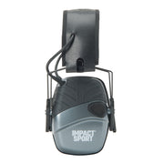 Howard Leight R-02532 Impact Sport Electronic Earmuffs with Auxiliary Input - Metallic Grey