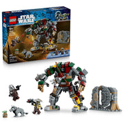 LEGO Star Wars Hutt Palace Sentry Droid Showdown Building Toy with Mandalorian, Grogu, Embo, Keibu Minifigures, 415 Pieces, 75451