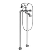 Moen S22105 Weymouth Two Handle Floor Mounted Tub Filler with Hand Shower, Chrome