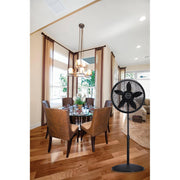 Lasko 1827 Adjustable Elegance and Performance Pedestal Fan, 18-Inch, Black