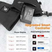 Savior Heat S18 Heated Glove Liners, 7.4V Rechargeable Winter Gloves with Touchscreen Compatibility, Waterproof