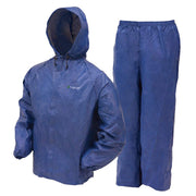 Frogg Toggs UL12104 Ultra-Lite2 Waterproof Breathable Rain Suit, Youth, Blue, Size Large